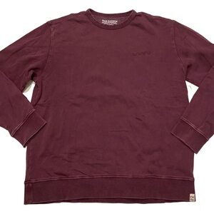 Fair Harbor blue Crewneck Men's Burgundy sweater shirt